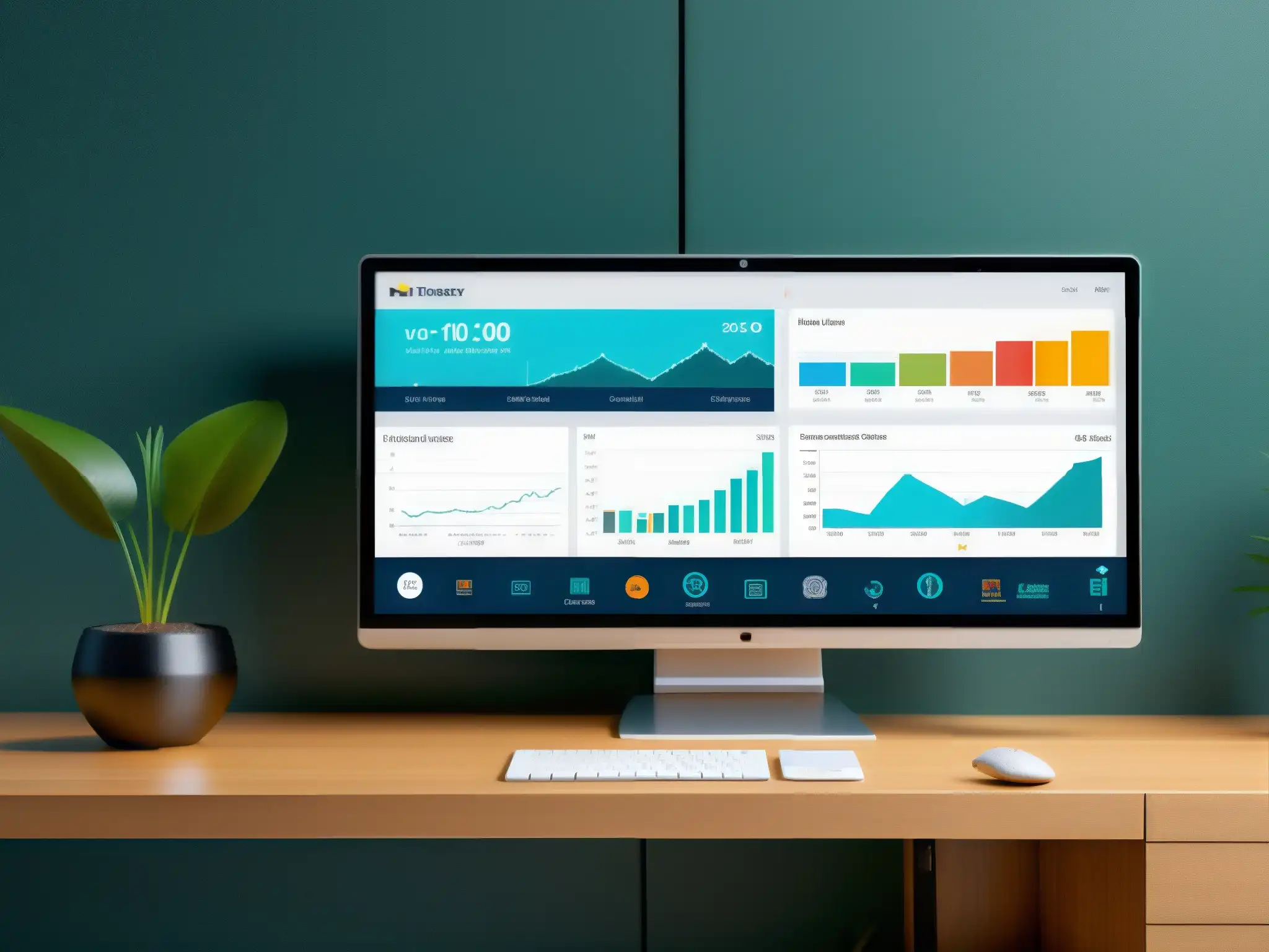 Interfaz de videoconferencia financiera elegante y profesional Interfaz de videoconferencia personalizada para el sector financiero, con datos bursátiles en tiempo real y un diseño profesional y exclusivo