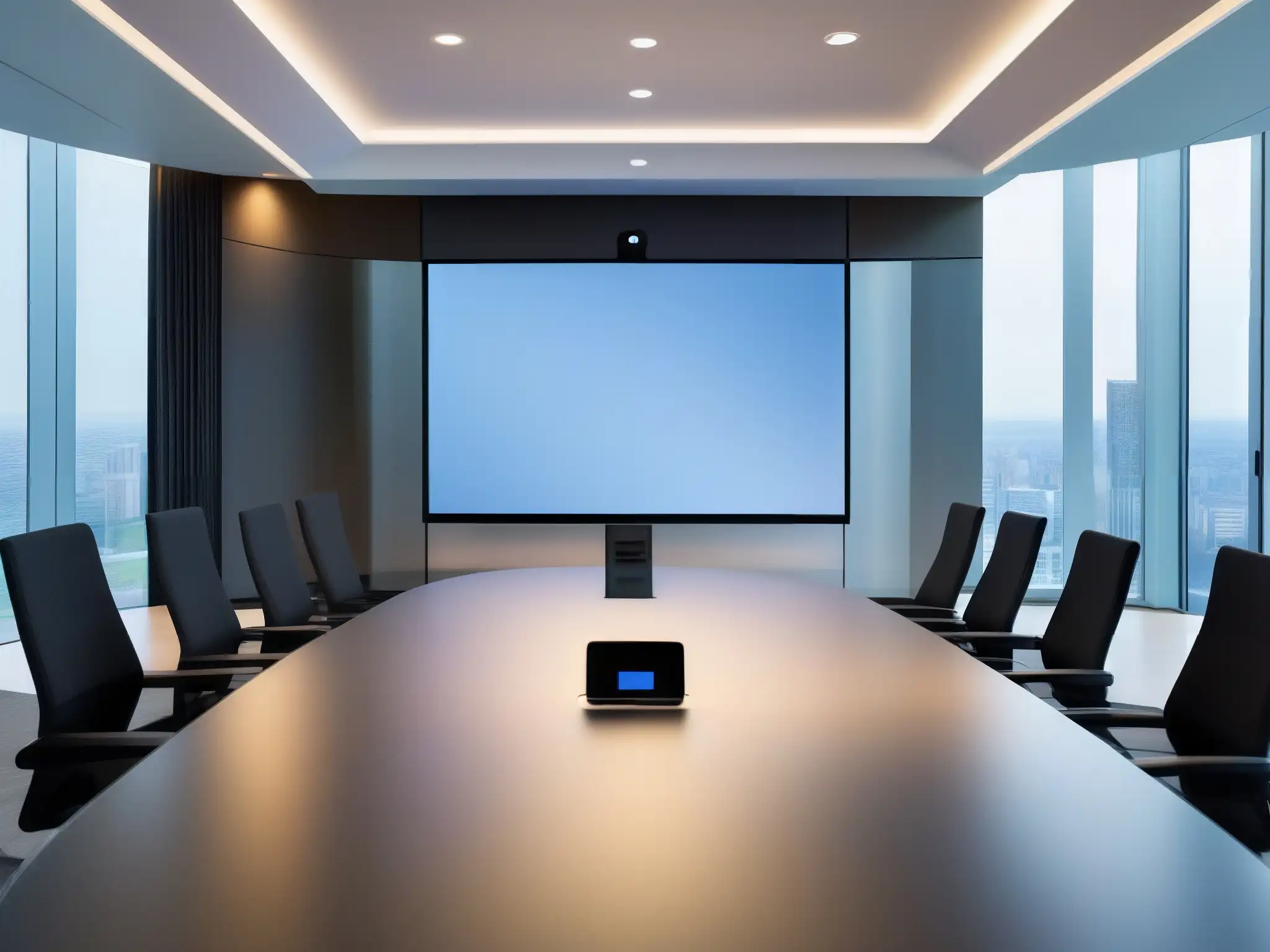 Interfaz de videoconferencia minimalista y profesional Interfaz de videoconferencias: eficiente, profesional y amigable