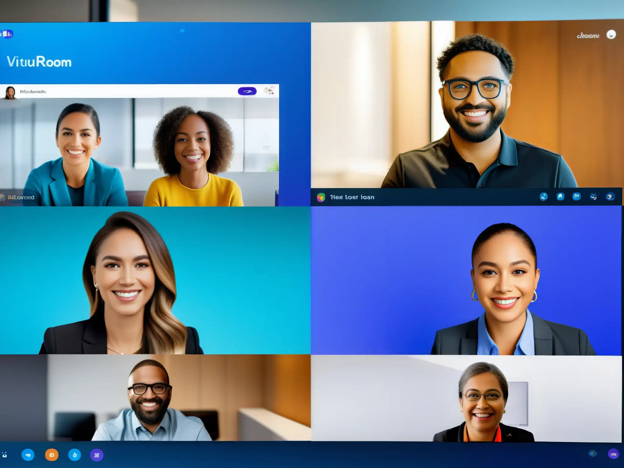 Salas de espera virtuales: Zoom vs Dos pantallas muestran salas de espera virtuales privadas en Zoom y Microsoft Teams
