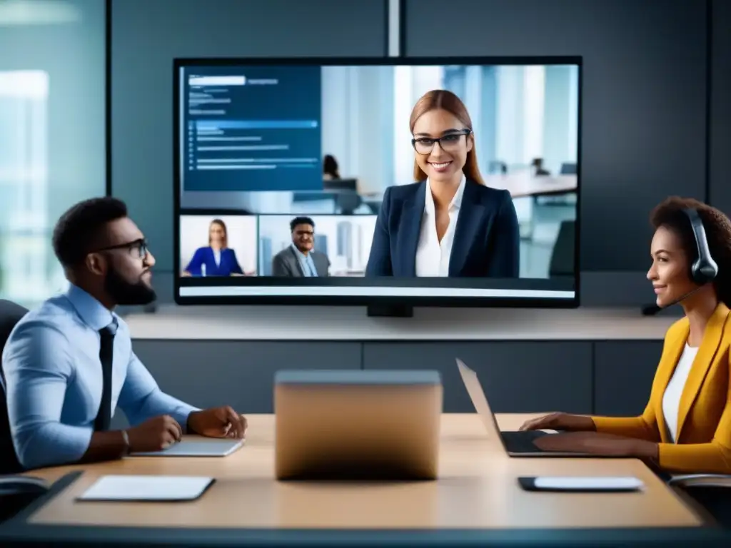 Optimización de Videoconferencias: Resolviendo Problemas de Ancho de Banda Persona ajustando calidad de video en videoconferencia, optimización ancho de banda