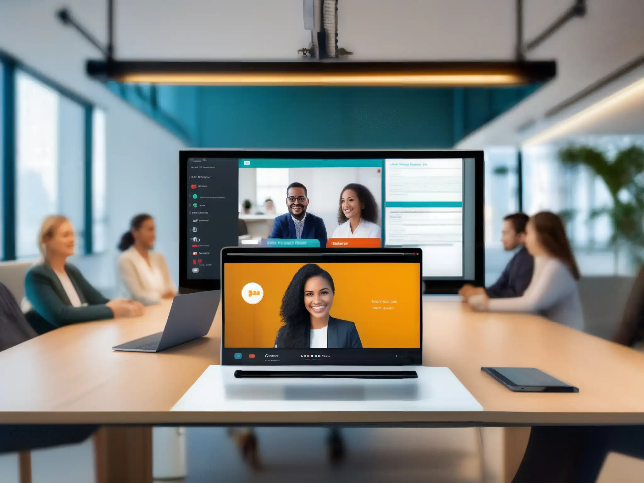 Integración perfecta: Videoconferencia y LMS Persona usando plataforma de videoconferencia con integración LMS, experiencia profesional y educativa de alta tecnología