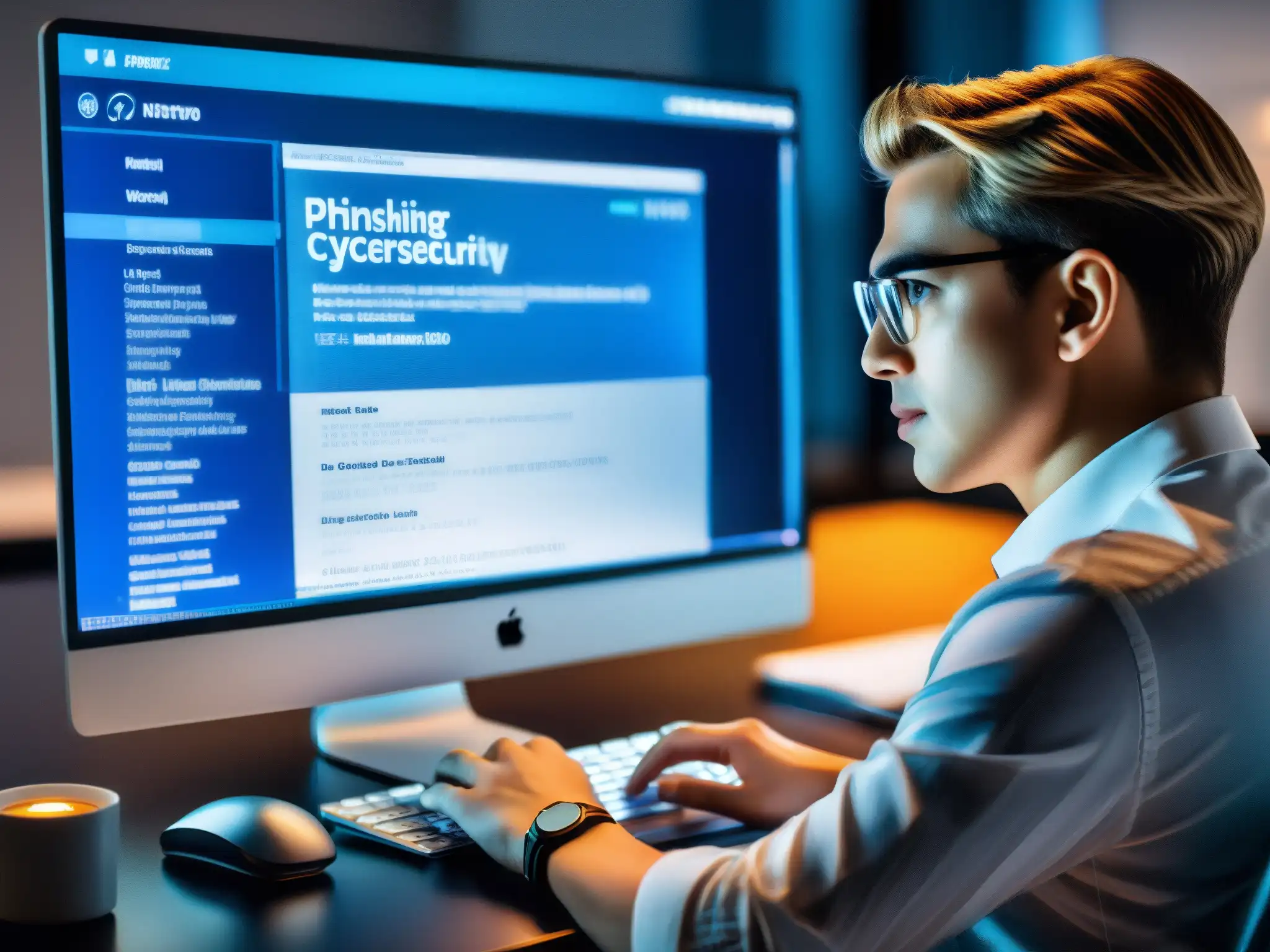 Vigilancia cibernética: combatiendo el phishing Persona en videoconferencia, identificando y evitando ataques de phishing con determinación frente a la computadora