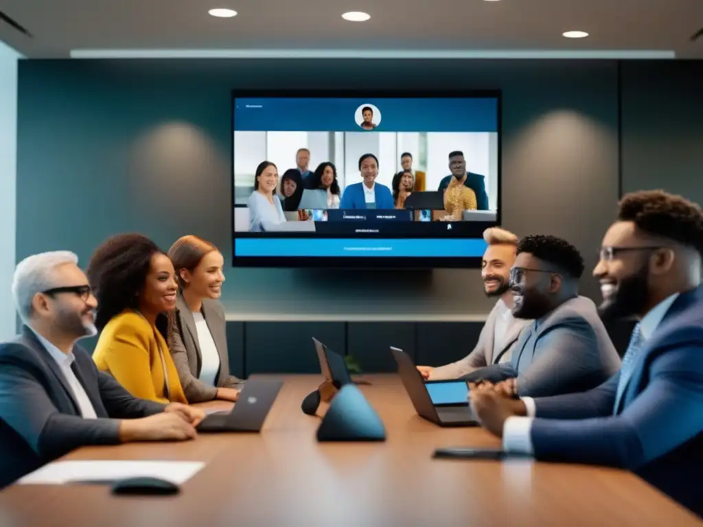 Conferencia inclusiva: diversidad en videoconferencia Profesional videoconferencia inclusiva con integración de herramientas accesibles para personas con discapacidad