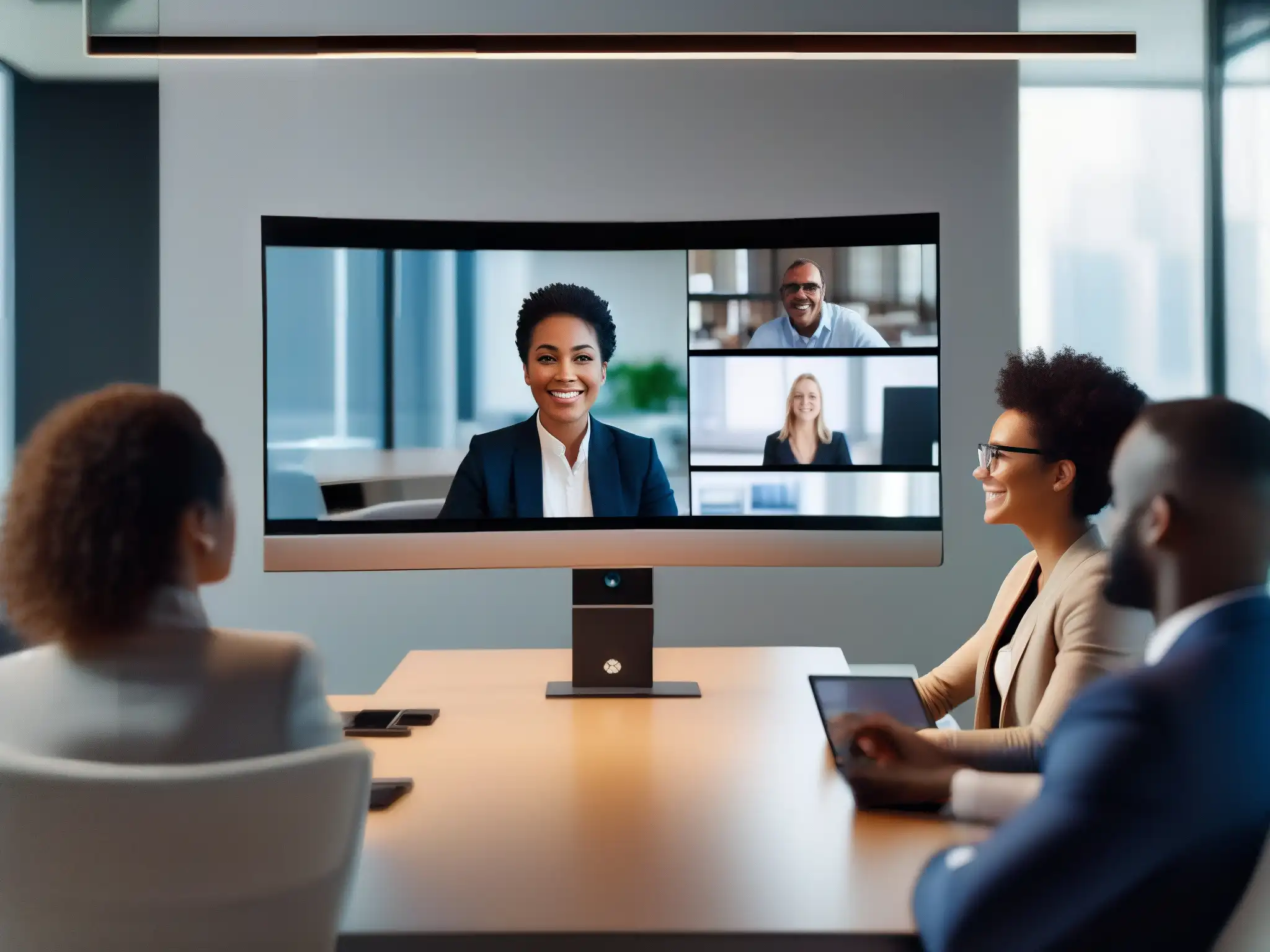 Videoconferencia profesional: colaboración sin límites Profesionales diversificados en videoconferencia con soluciones videoconferencias bajo ancho banda, colaboración y productividad