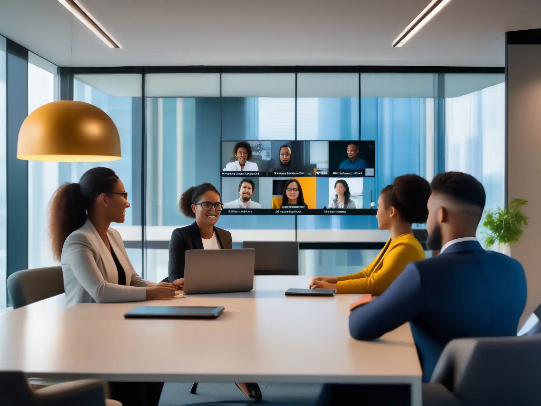Videoconferencia segura: colaboración multiplataforma Profesionales y estudiantes en videoconferencia segura y privada, con dispositivos y escudos de privacidad