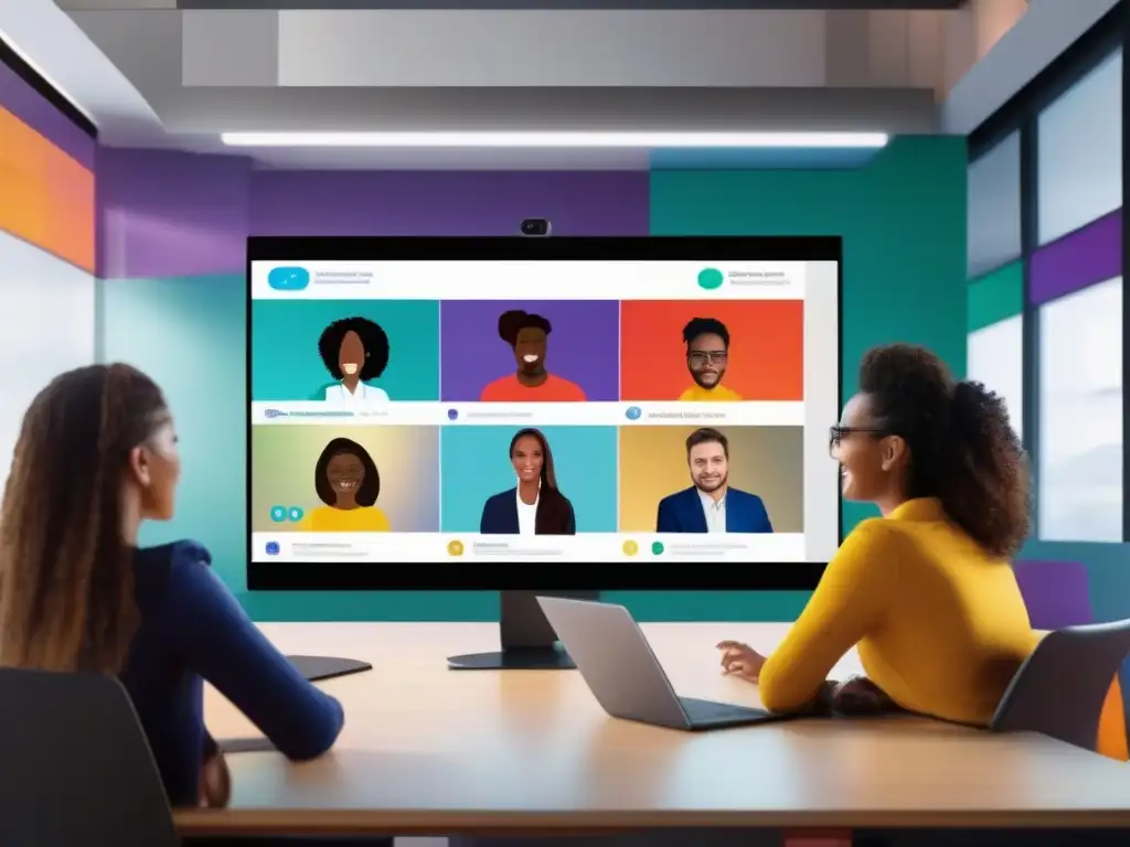 Videoconferencia personalizada: diversidad y creatividad en acción Profesionales y estudiantes personalizan sus videoconferencias, reflejando su creatividad