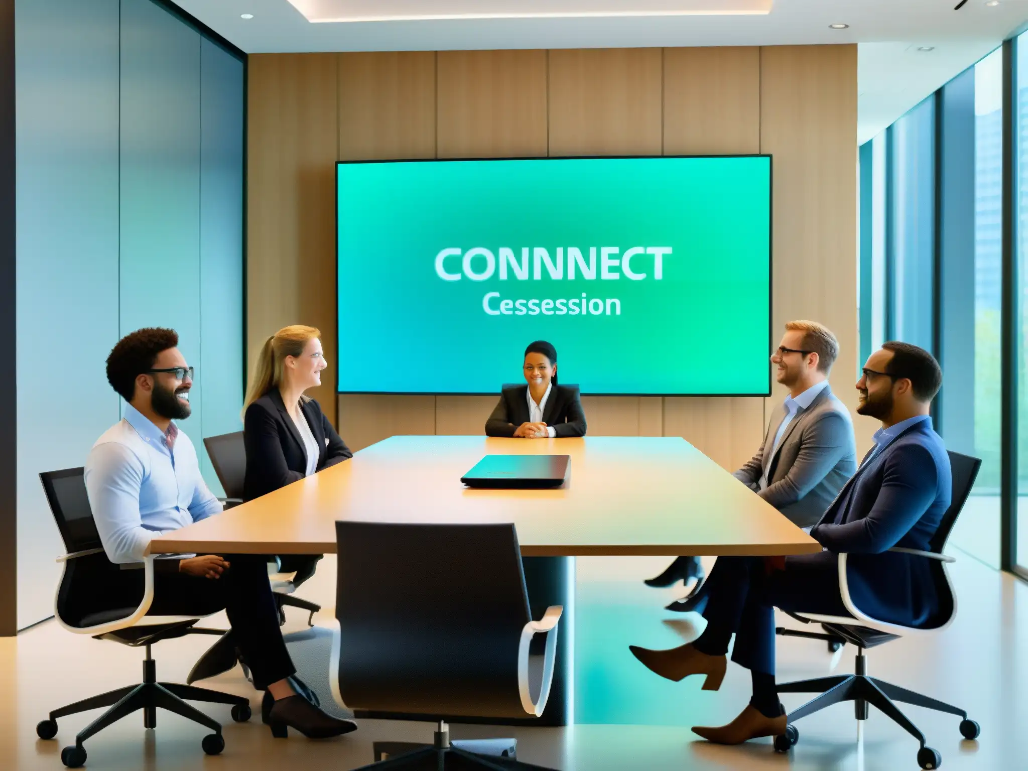 Profesionales colaboran en sesión de diseño en Adobe Connect Diversos profesionales colaboran en una sesión de diseño con Adobe Connect y herramientas colaborativas