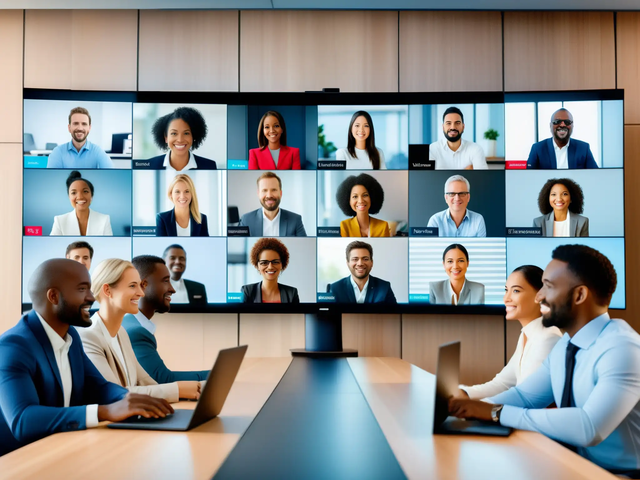 Profesionales en Videoconferencia 8K: Expresiones Impactantes Profesionales en videoconferencia de alta definición, mejorando latencia con eficiente API