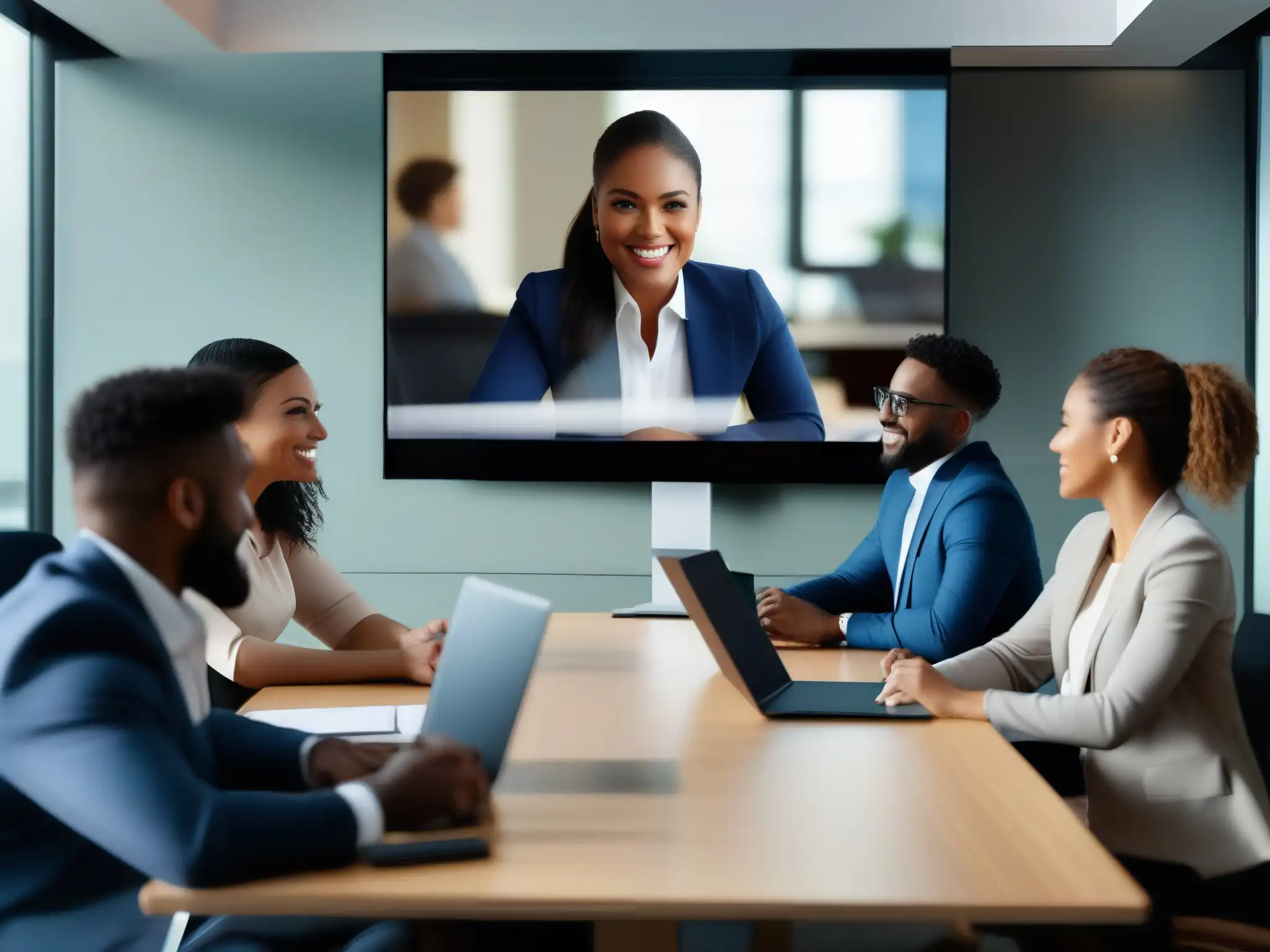 Conferencia Profesional: Colaboración Moderna Profesionales en videoconferencia, ambiente moderno y colaborativo para mejorar calidad servicio videoconferencias