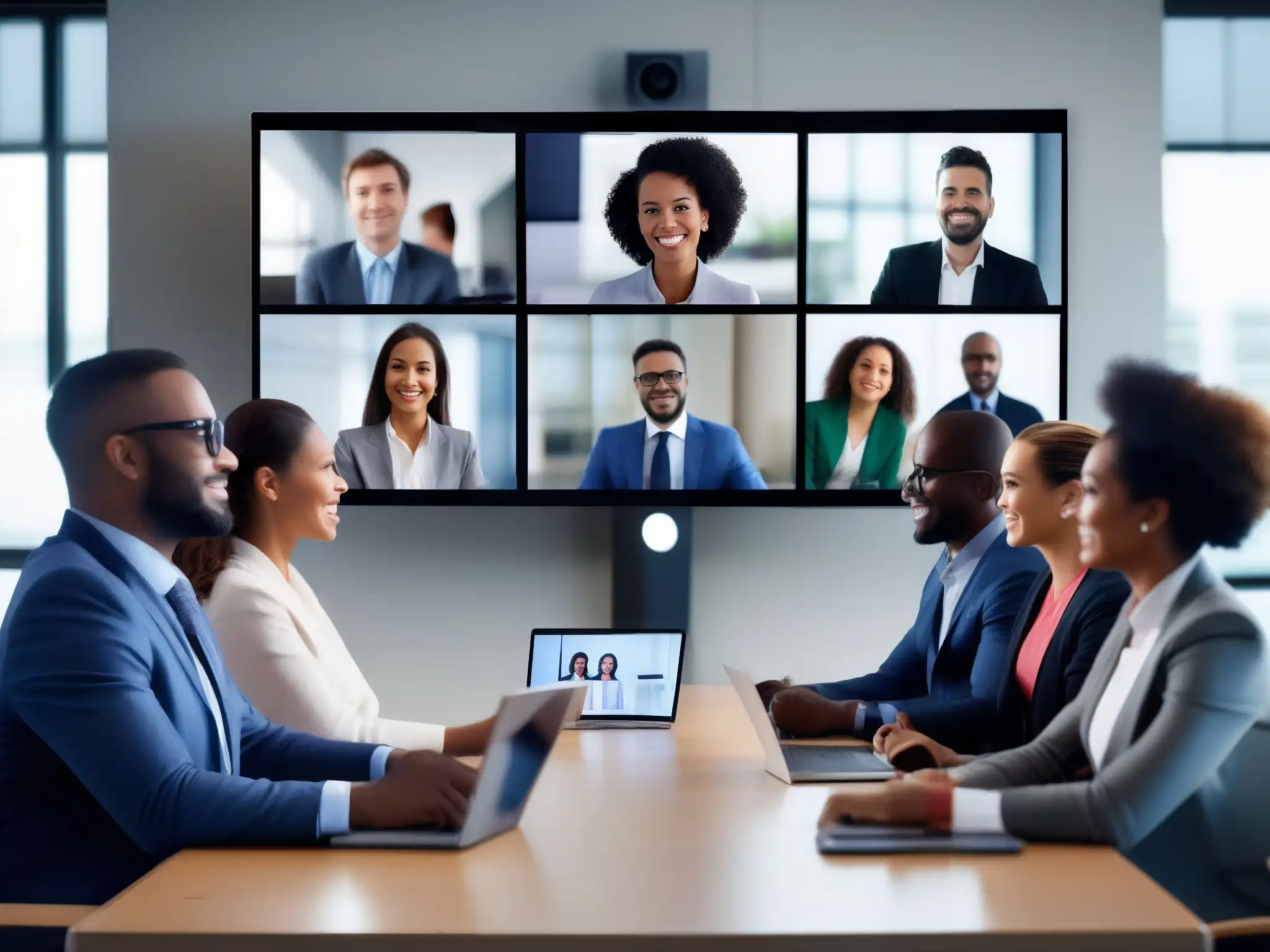 Videoconferencia profesional: colaboración sin fronteras Profesionales en videoconferencia, coordinación y colaboración efectiva entre husos horarios