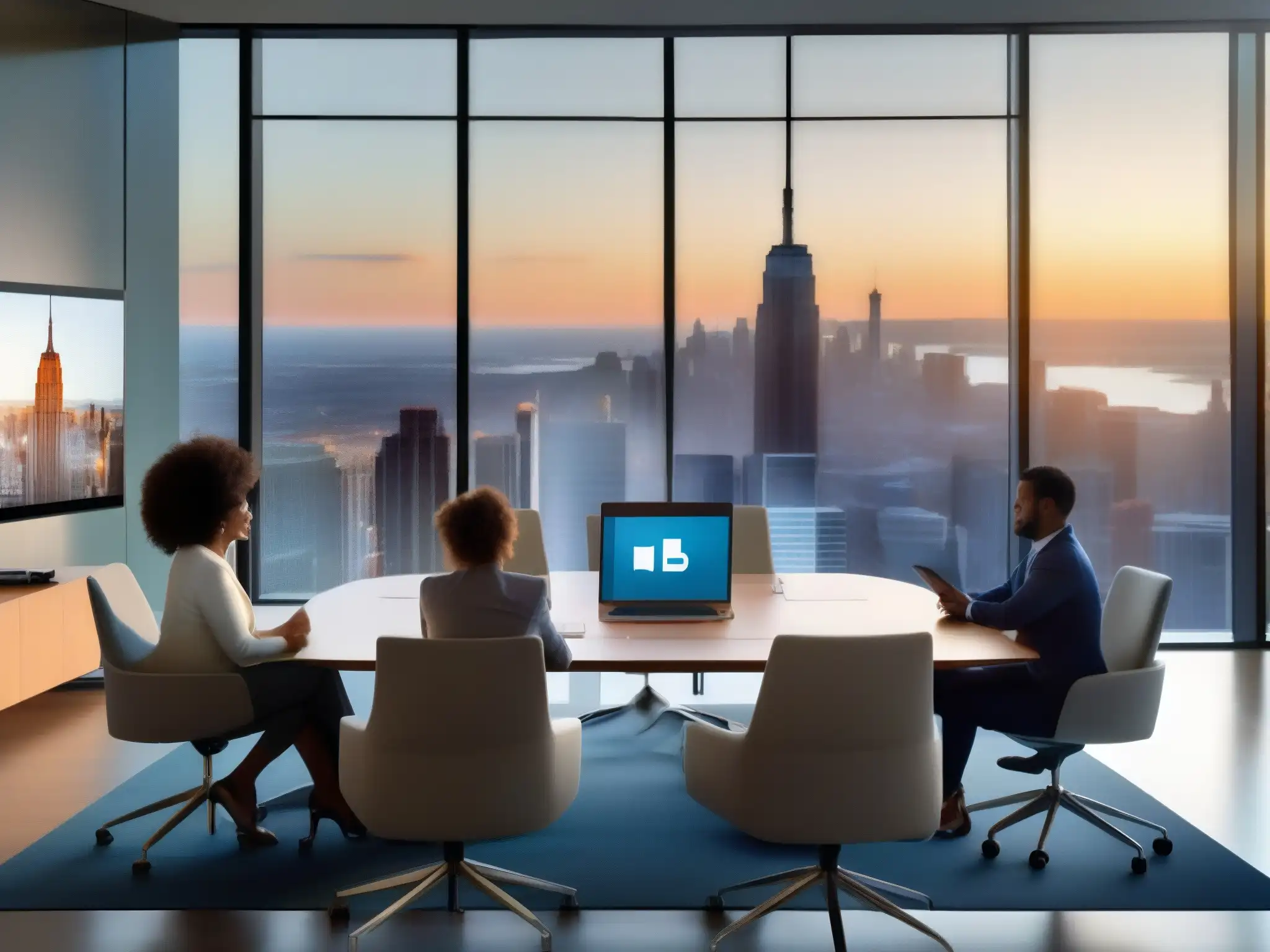 Reunión de profesionales usando Webex: colaboración eficiente Profesionales en videoconferencia con Webex, colaboración dinámica y eficiente