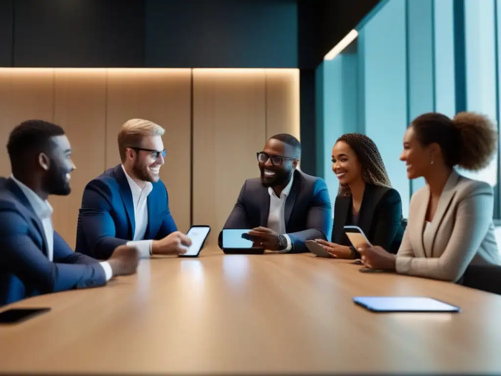 Profesionales en videoconferencia: iPhone y estilo moderno Profesionales en videoconferencia FaceTime con iPhones