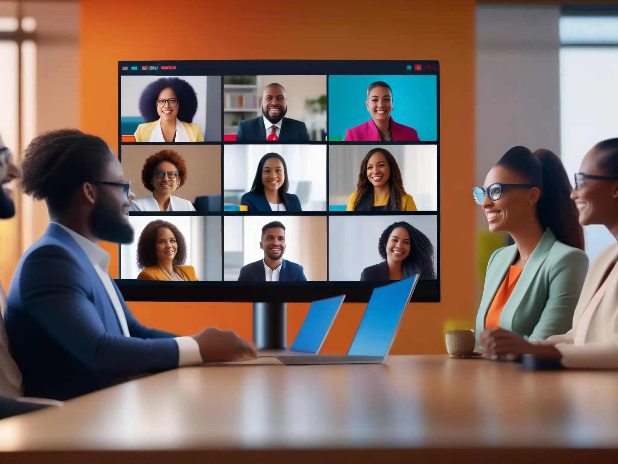 Videoconferencia con Fondos Virtuales Personalizados Profesionales en videoconferencia con fondos virtuales personalizados que reflejan su personalidad