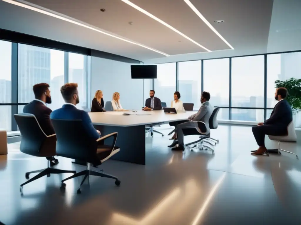 Profesionales en videoconferencia: eficiencia y colaboración Profesionales en una videoconferencia, destacando la gestión de identidades en las mejores prácticas para videoconferencias