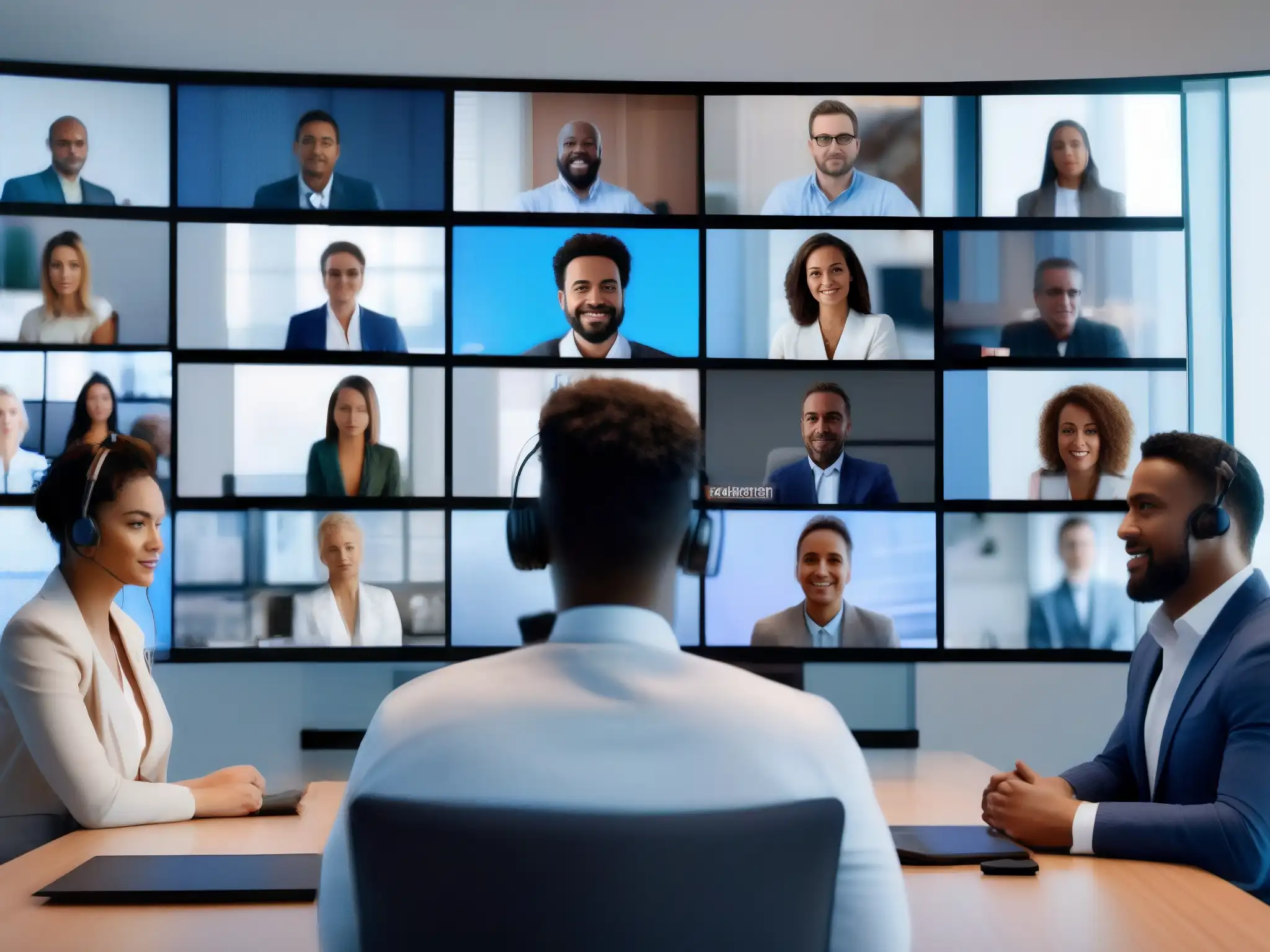 Videoconferencia de Profesionales: Colaboración Segura y Profesional Profesionales en videoconferencia con protocolos antimalware
