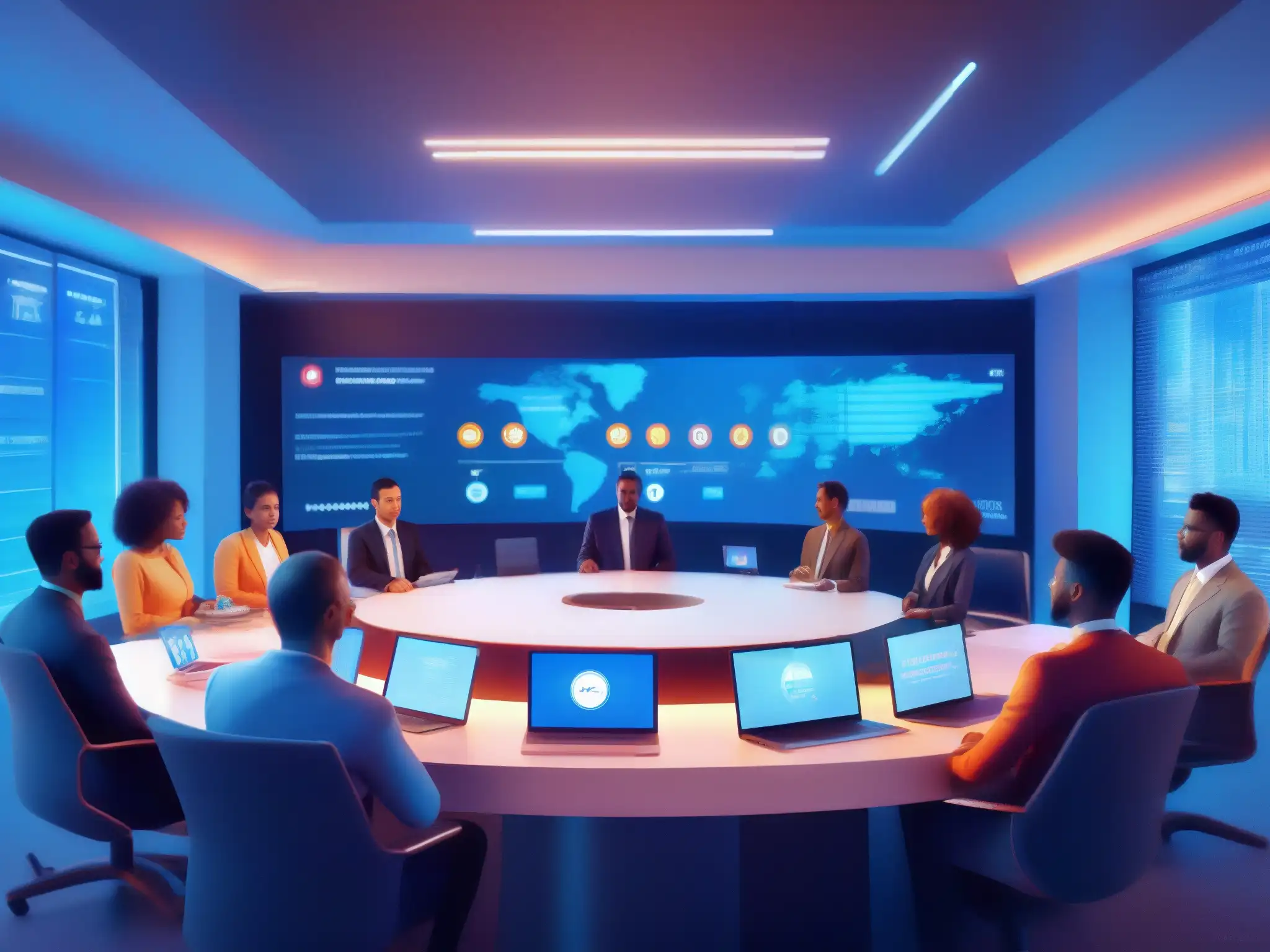Conferencia virtual segura: profesionales anónimos protegen datos Profesionales en videoconferencia con técnicas avanzadas de anonimato y privacidad para proteger datos