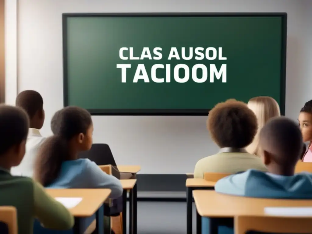 Clase online interactiva: alta calidad audiovisual Profesor y estudiantes participan en una clase online interactiva con calidad de audio y video