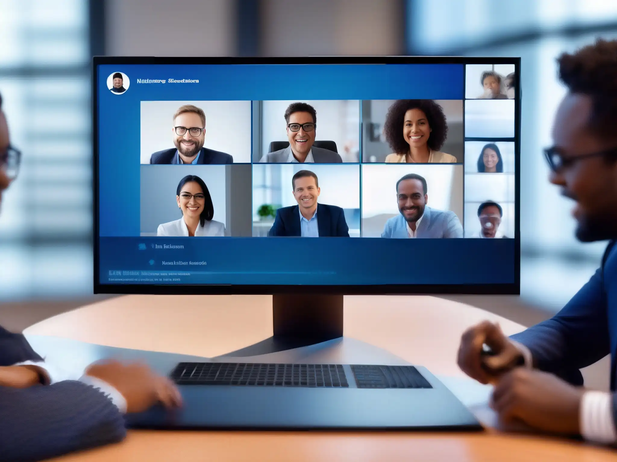 Reunión virtual: privacidad y seguridad en detalle Reunión virtual profesional con énfasis en privacidad y seguridad