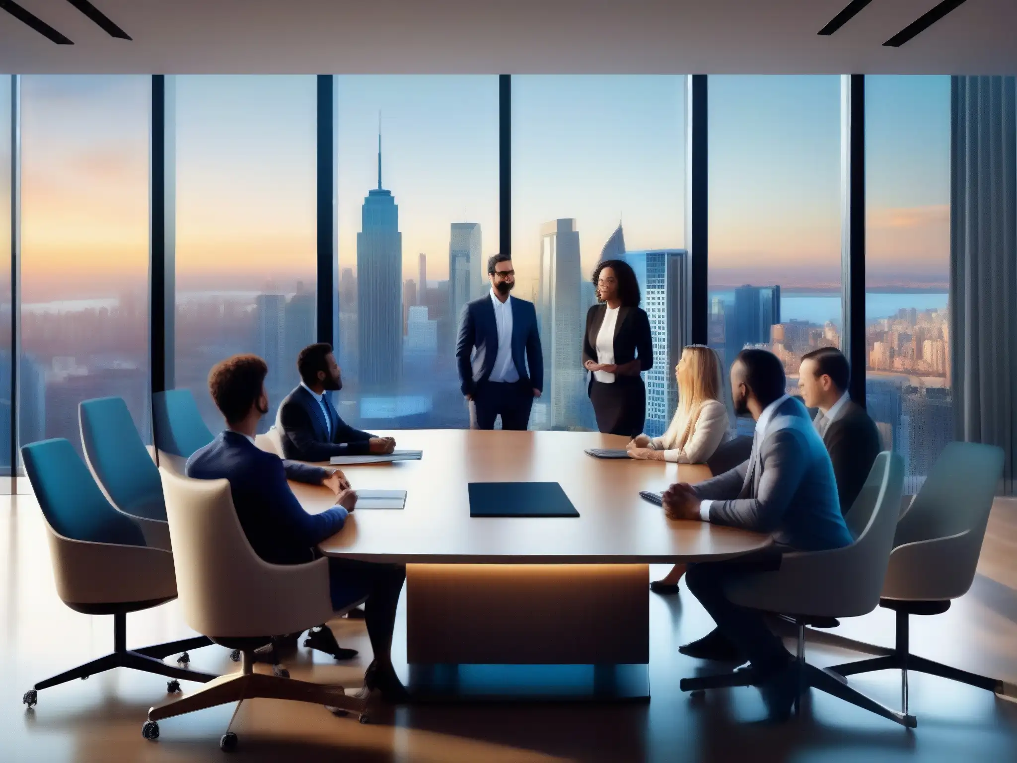 Reunión virtual inmobiliaria: profesionales colaborativos Reuniones virtuales en sector inmobiliario: Profesionales diversificados discuten listados y tendencias de mercado en una reunión virtual inmobiliaria