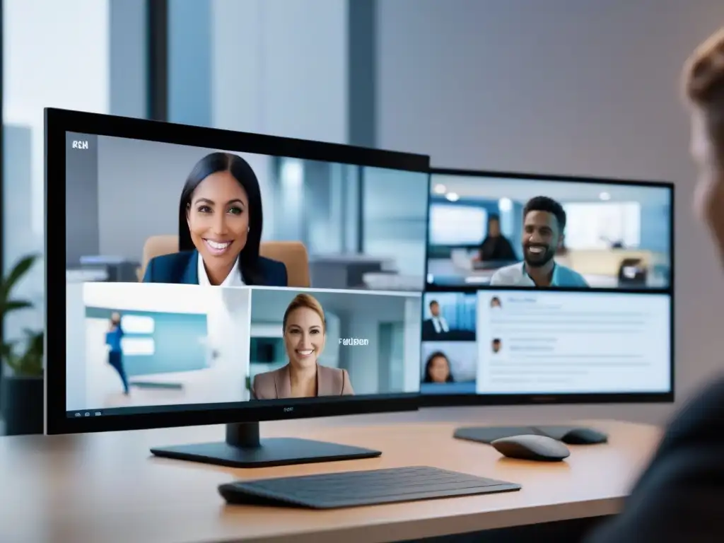 Videoconferencia en Pantallas 8K con Subtítulos en Tiempo Real Comparación de servicios de videoconferencia con subtítulos en tiempo real
