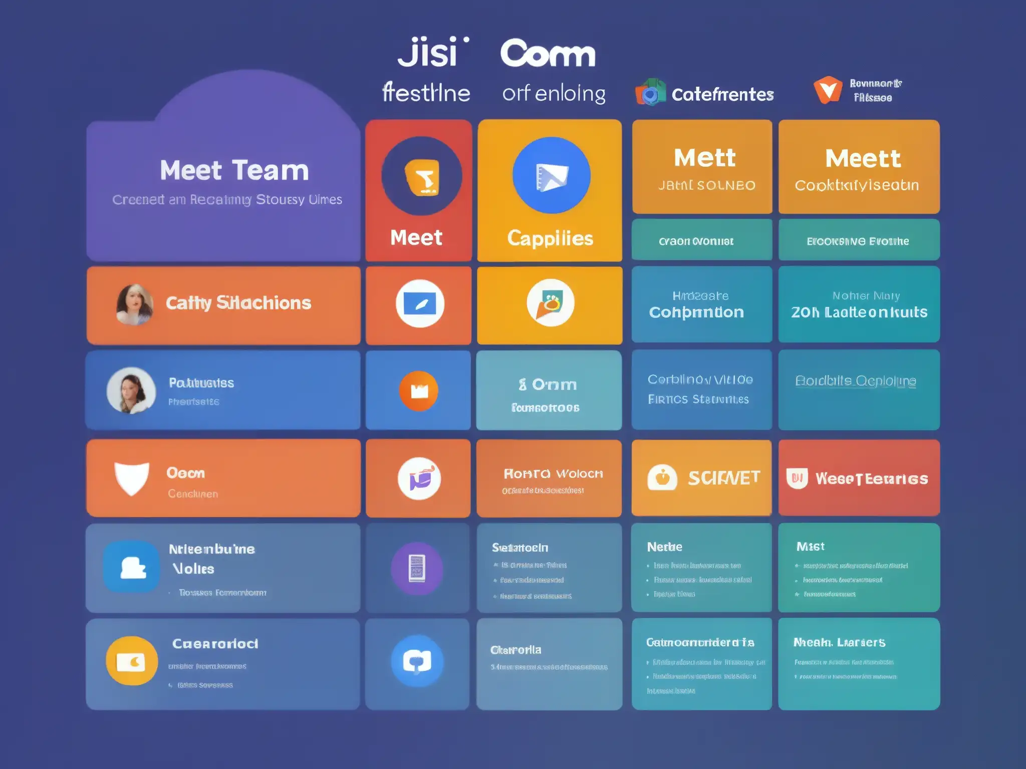 Comparativa detallada: Jitsi Meet vs Tabla comparativa detallada de Jitsi Meet y otras herramientas de videoconferencia como Zoom y Microsoft Teams