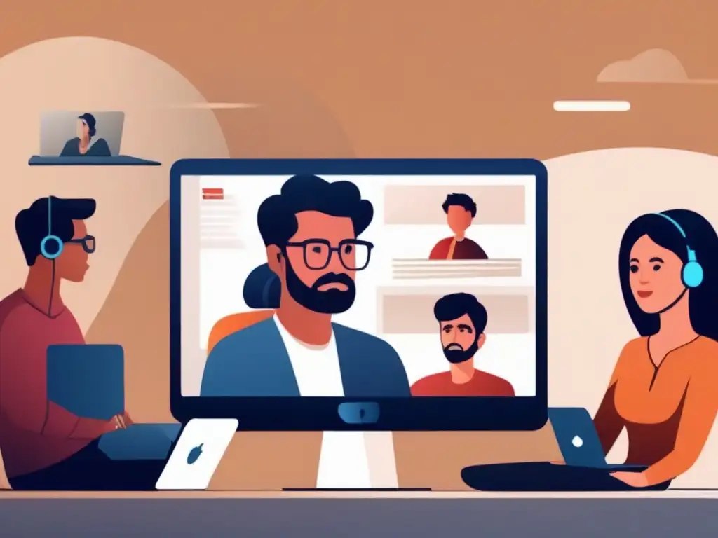 Desafíos de videoconferencia: frustración y confusión Usuarios frustrados enfrentan errores comunes en videoconferencia, reflejando su impacto en el comportamiento del usuario
