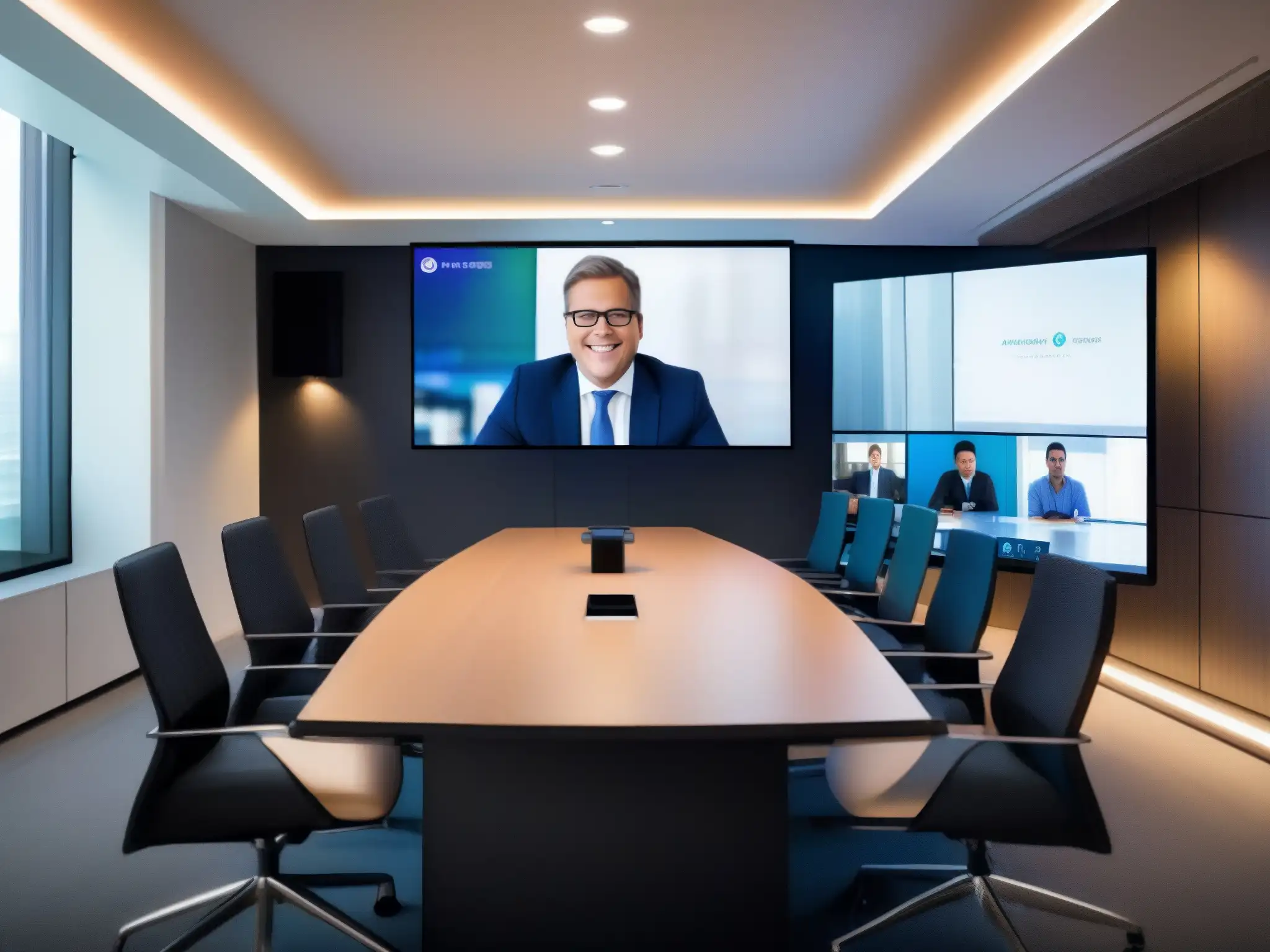 Videollamadas seguras: Tecnología de encriptación avanzada Una videoconferencia moderna y segura resalta la importancia de encriptación en videoconferencias con datos encriptados en pantalla