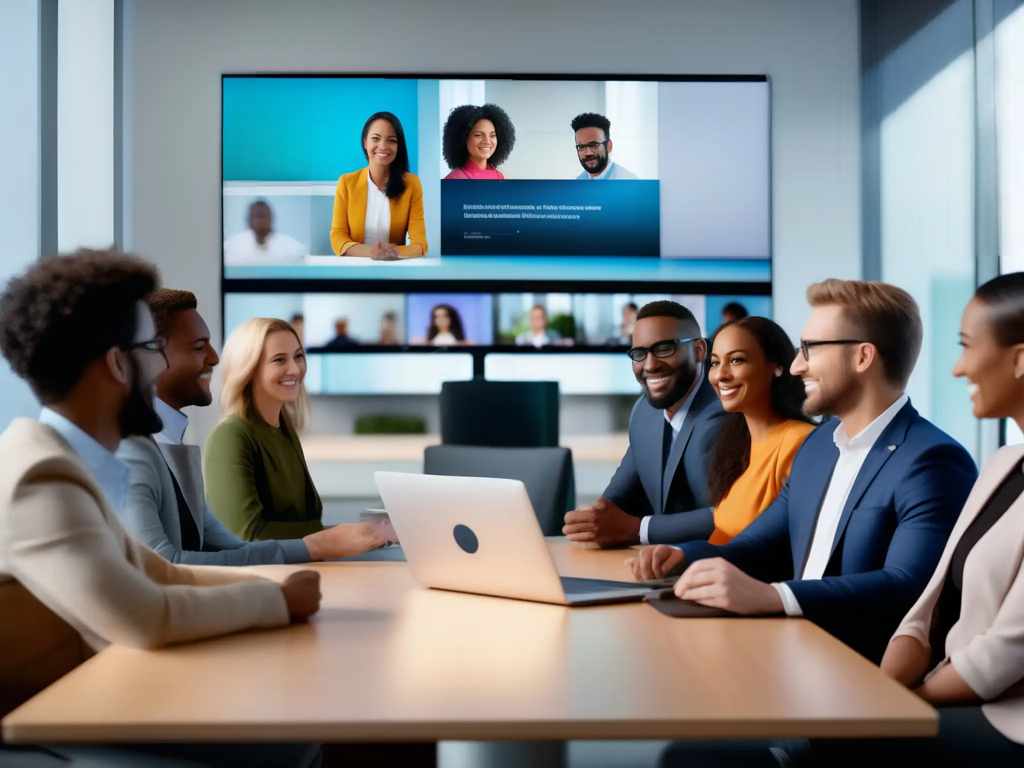 Videoconferencia profesional: intercambio de conocimientos Una videoconferencia profesional en un entorno innovador, fomentando la regulación de contenidos en videoconferencias