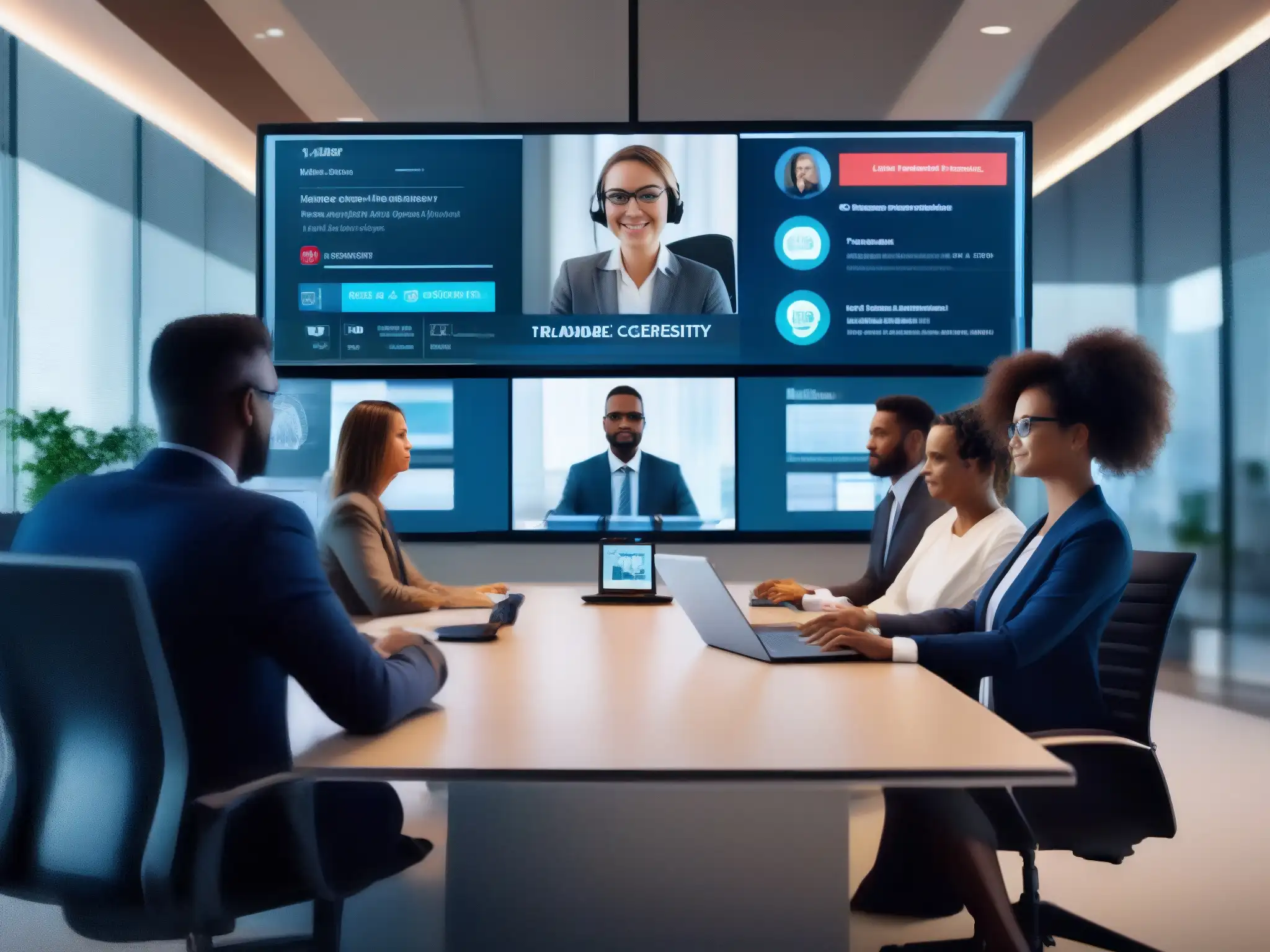 Videoconferencia segura con detección de malware Una videoconferencia profesional con protocolos AntiMalware en un entorno moderno y seguro