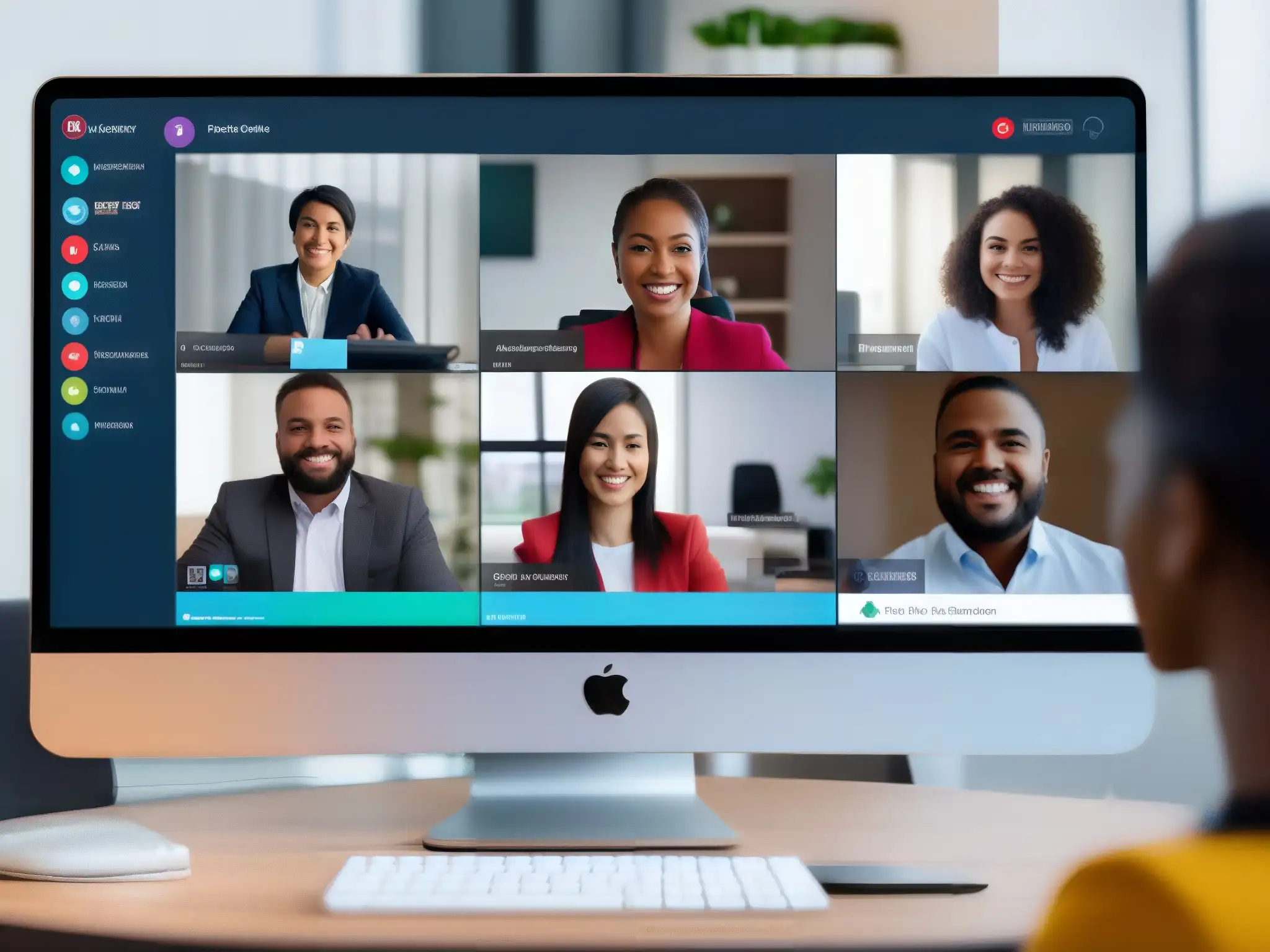 Videoconferencia segura: profesionales y estudiantes comprometidos Una videoconferencia segura, moderna y versátil con profesionales y estudiantes