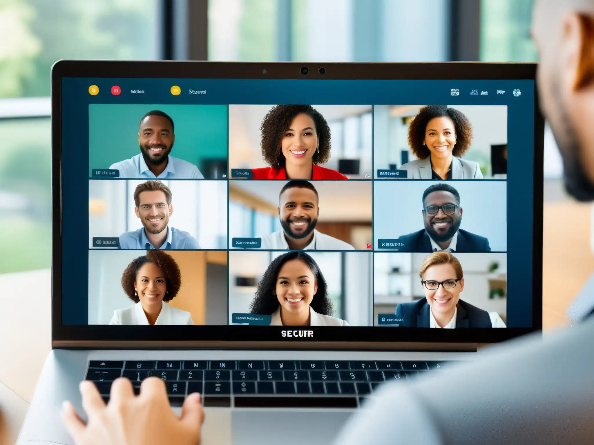 Videoconferencia segura y profesional con participantes en alta definición Una videoconferencia segura y profesional con participantes en alta resolución y protocolos de seguridad avanzados