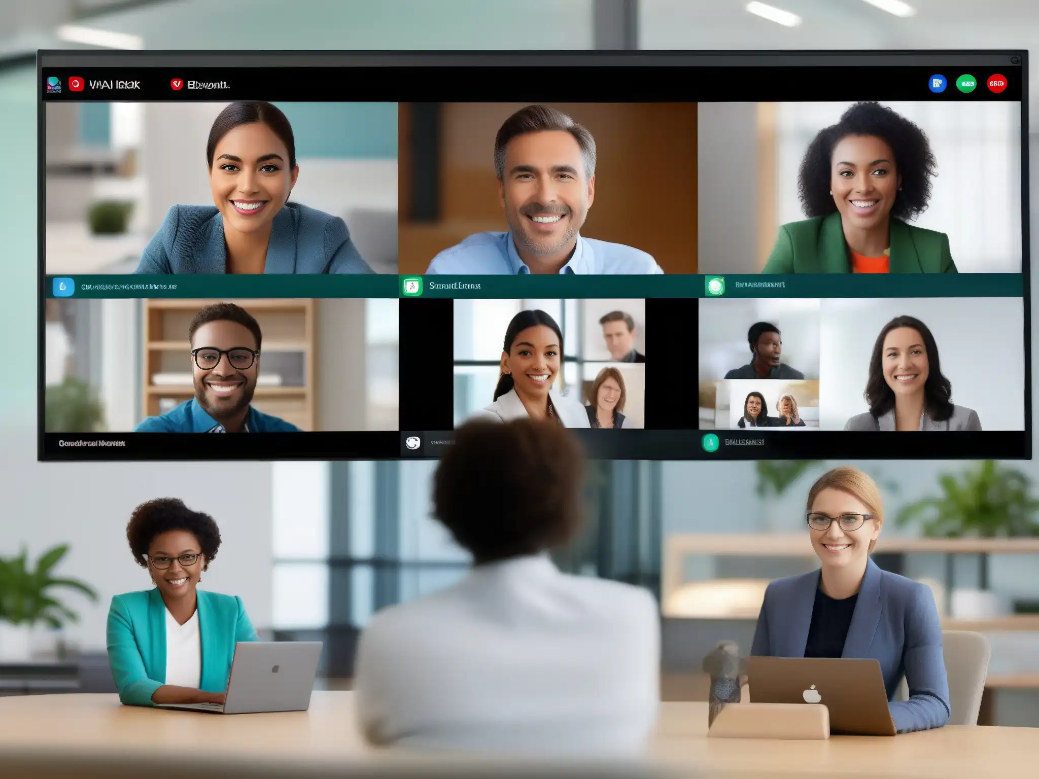 Comparación calidad video llamadas: Zoom y Webex Comparación de videoconferencias: equipo profesional en Zoom y clase dinámica en Webex