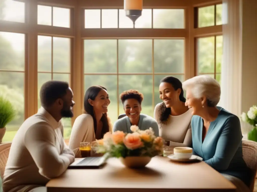 Reunión familiar virtual llena de emoción Vínculos familiares fortalecidos a través de videoconferencias familiares reencuentros distancia